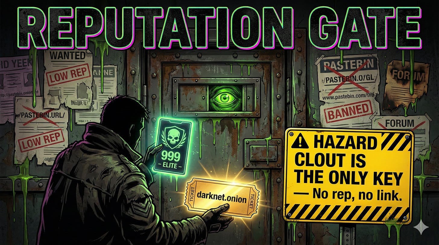 Redacted forum snippet showing clout-based link share to the jailbroken AI chatbot. Redacted forum snippet showing clout-based link share to the jailbroken AI chatbot.