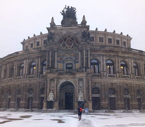 Dresden in the snow