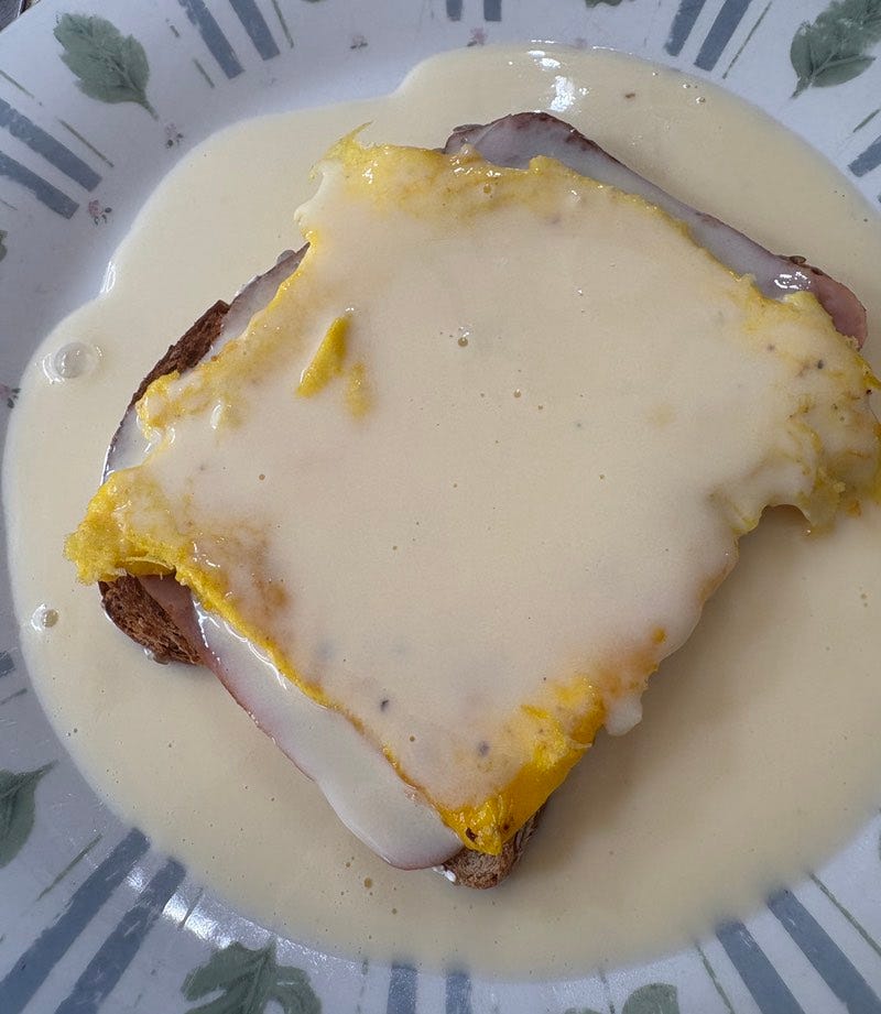 Eggs Montana on a Plate