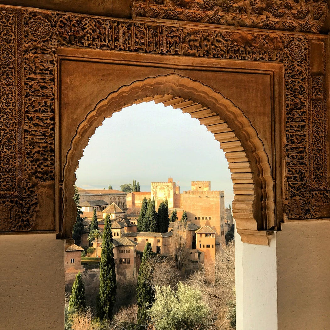 Alhambra in modern-day Southern Spain. Alhambra in modern-day Southern Spain.
