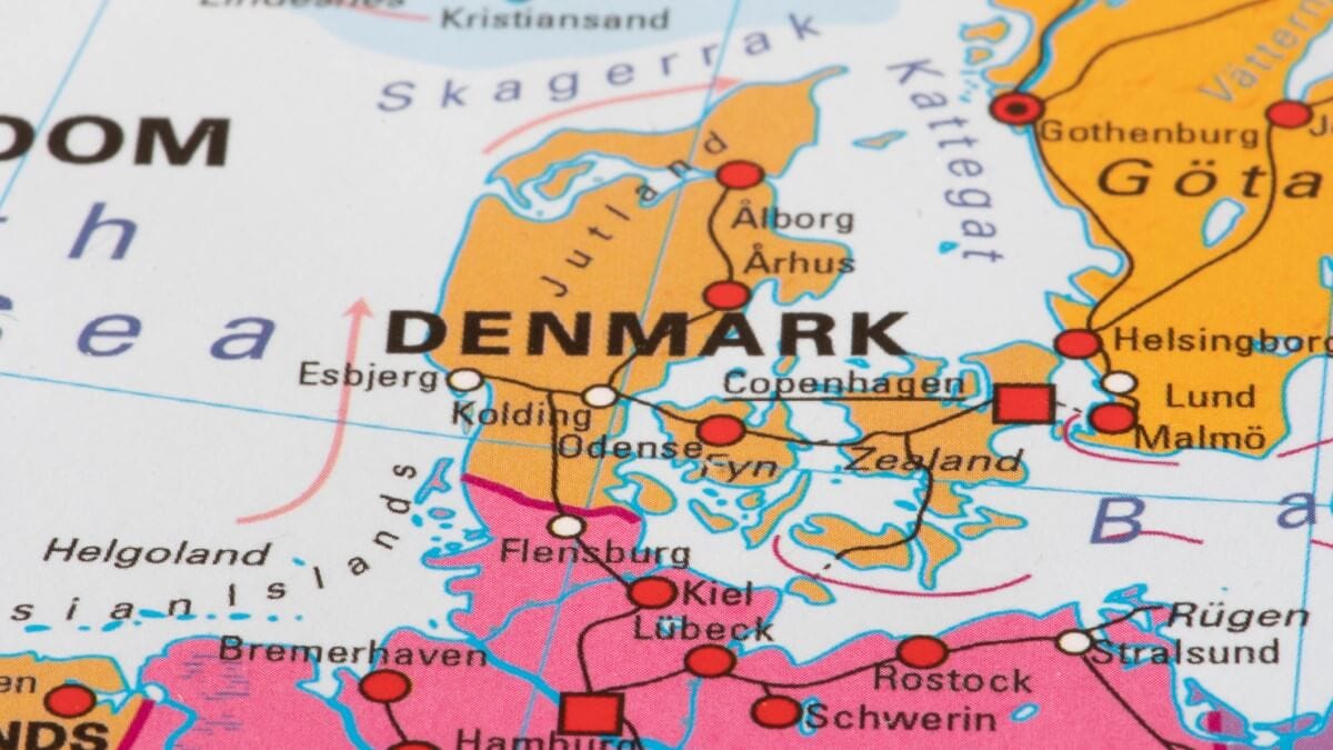 Map of Denmark