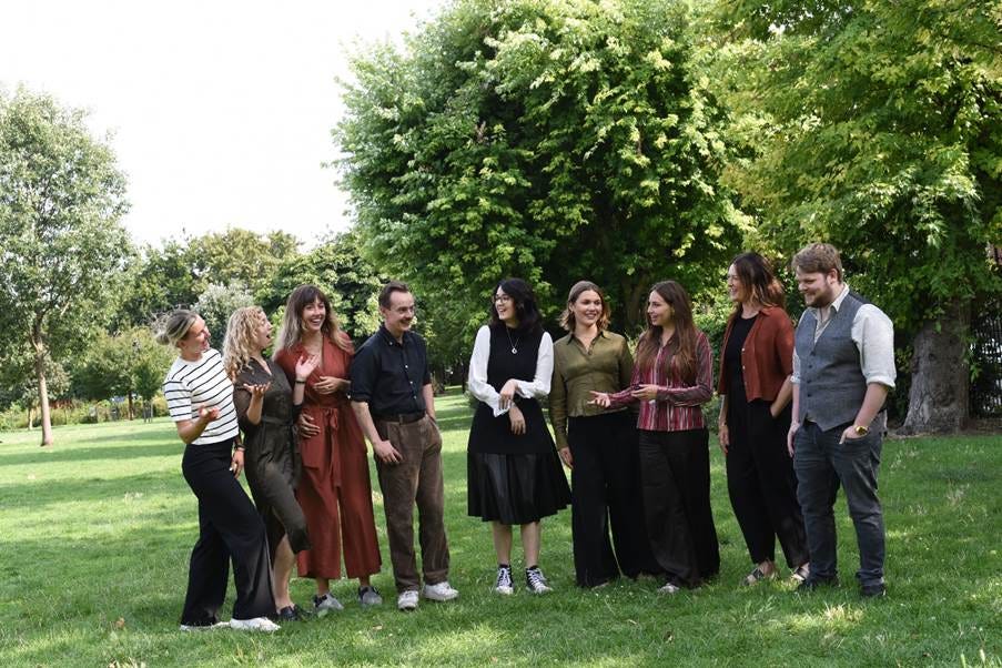 A group of people standing in a grassy area
AI-generated content may be incorrect. A group of people standing in a grassy area
AI-generated content may be incorrect.