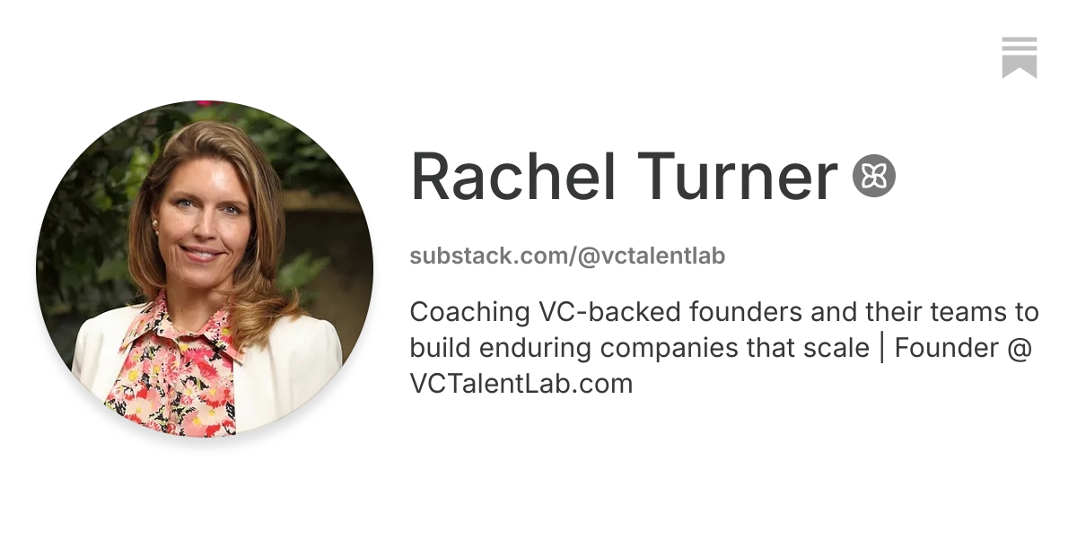 Rachel Turner | Substack