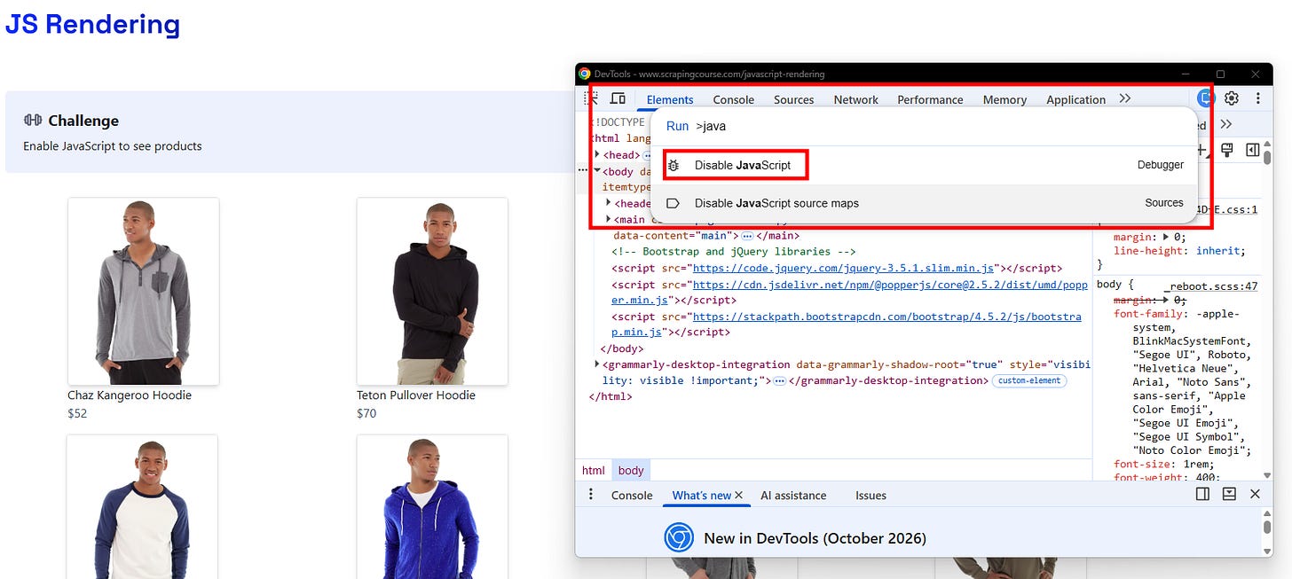 Disabling JavaScript in Chrome by Federico Trotta Disabling JavaScript in Chrome by Federico Trotta