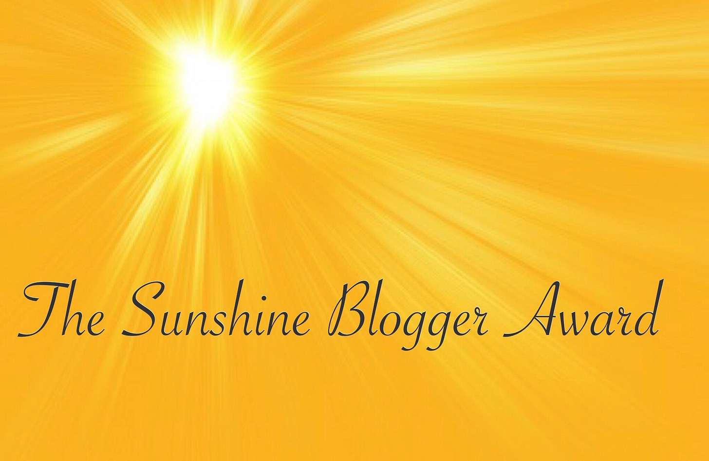 My Sunshine Blogger Award Nomination and My Nominees * Age of Grace