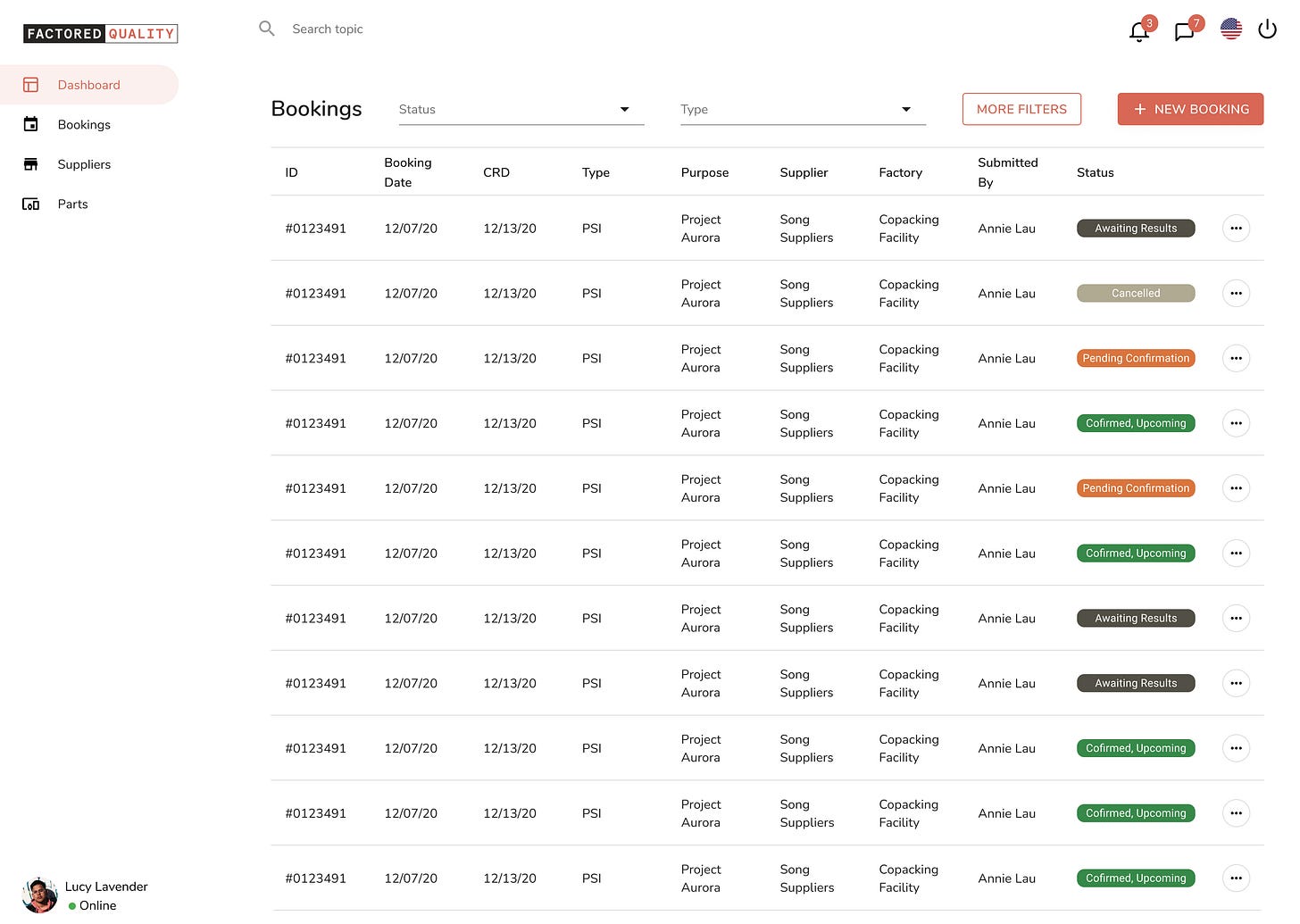 Factored Quality Web Application Factored Quality Web Application