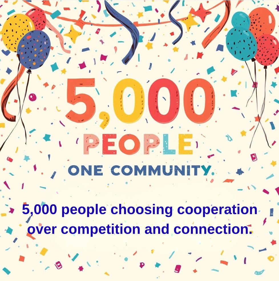 🎉 5,000 People. One Community. 🎉