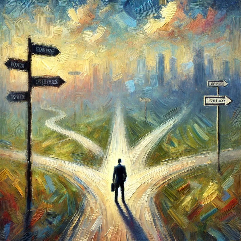 Source: ChatGPT image generation for “Business Pivot, impressionist style”