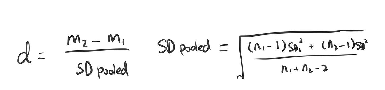 pooled standard deviation