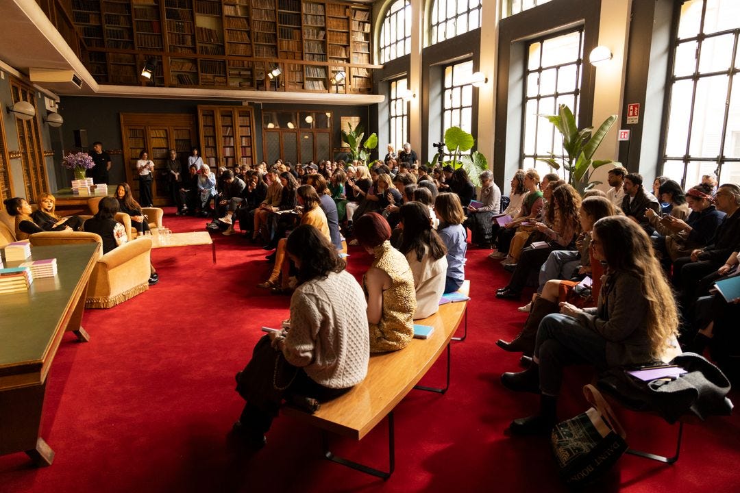 L'article : On April 17th and 18th 2023, at Circolo Filologico in Milan, Miu  Miu hosted its inaugural Literary Club “Writing Life”
