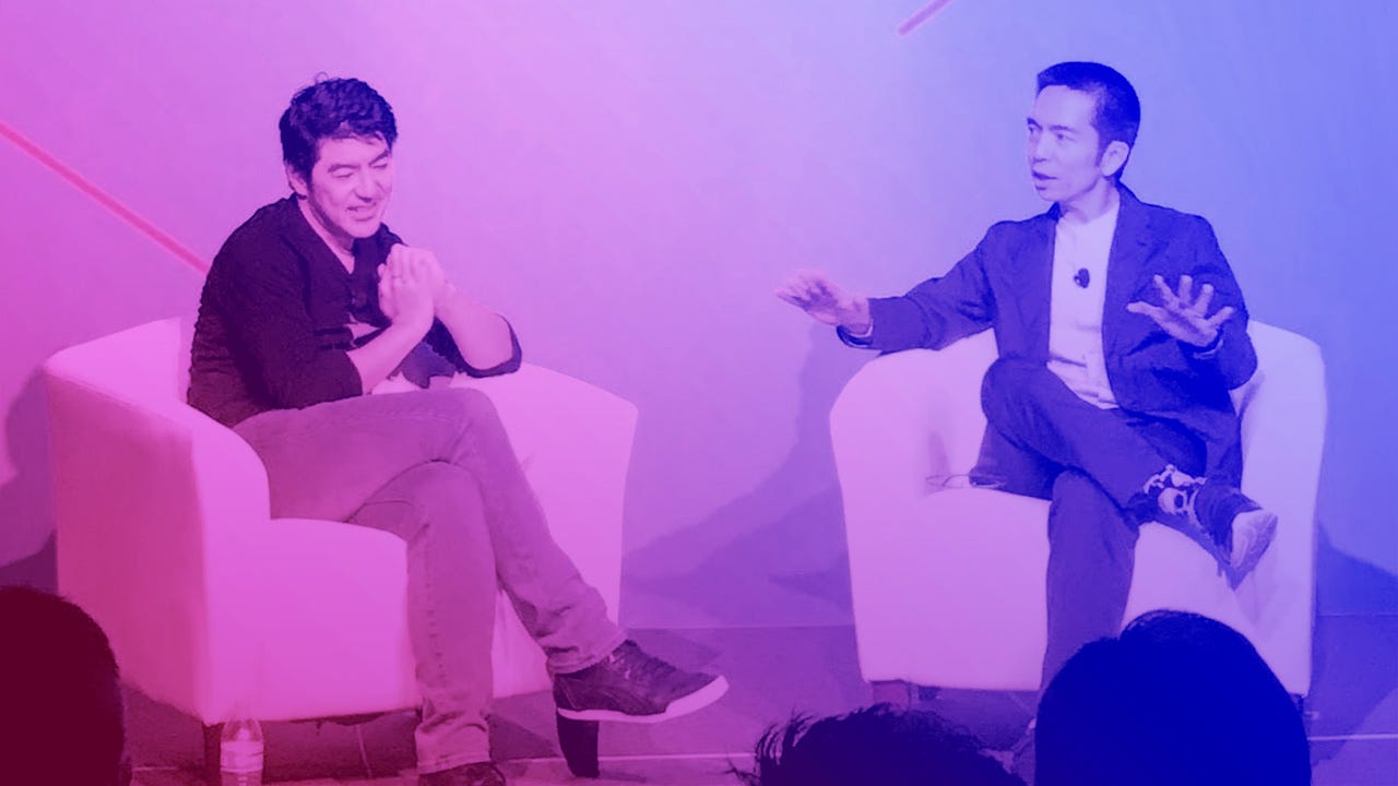 Rei Inamoto and John Maeda at the New Context Conference in San Francisco