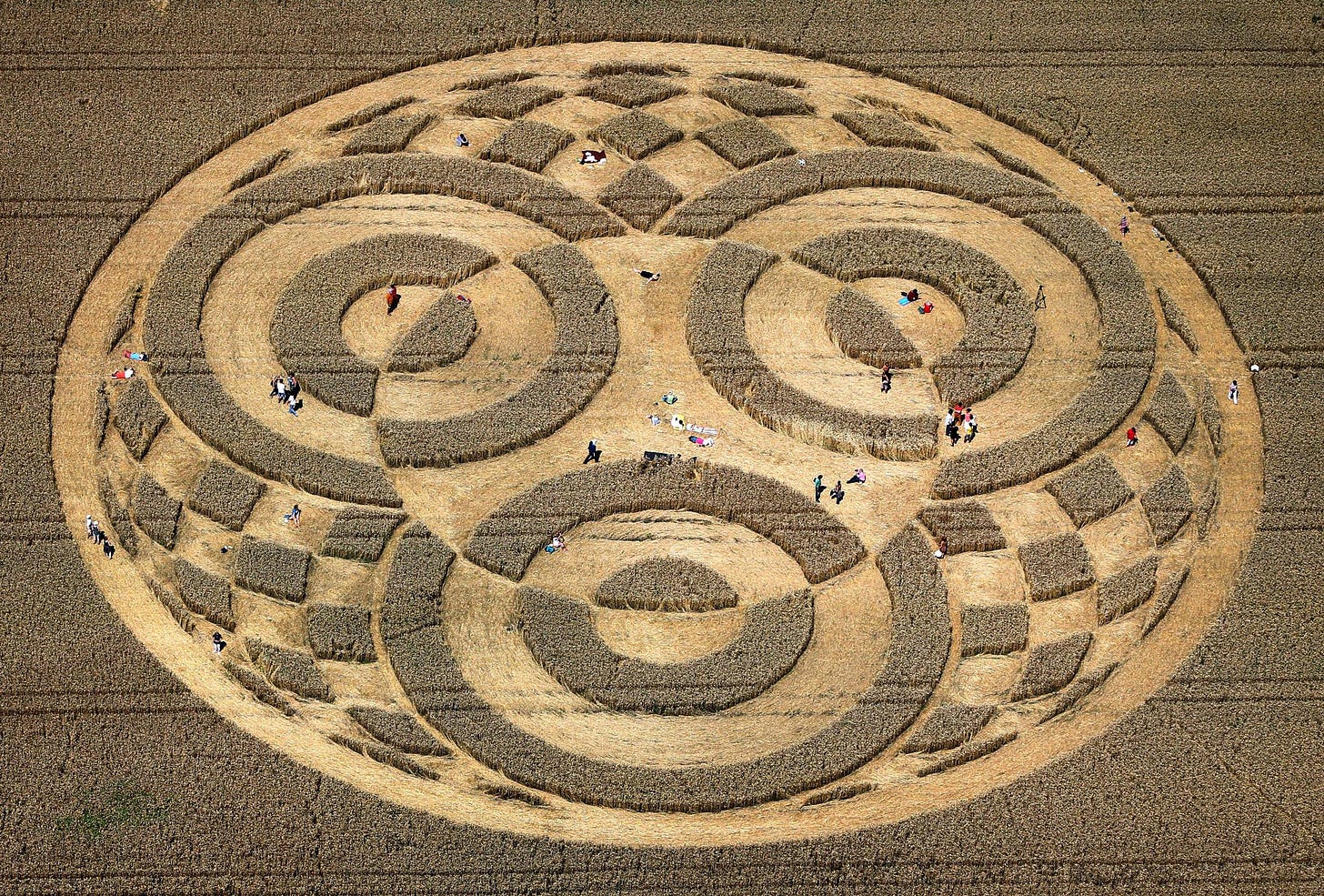 Germans Flock to Mysterious Crop Circle