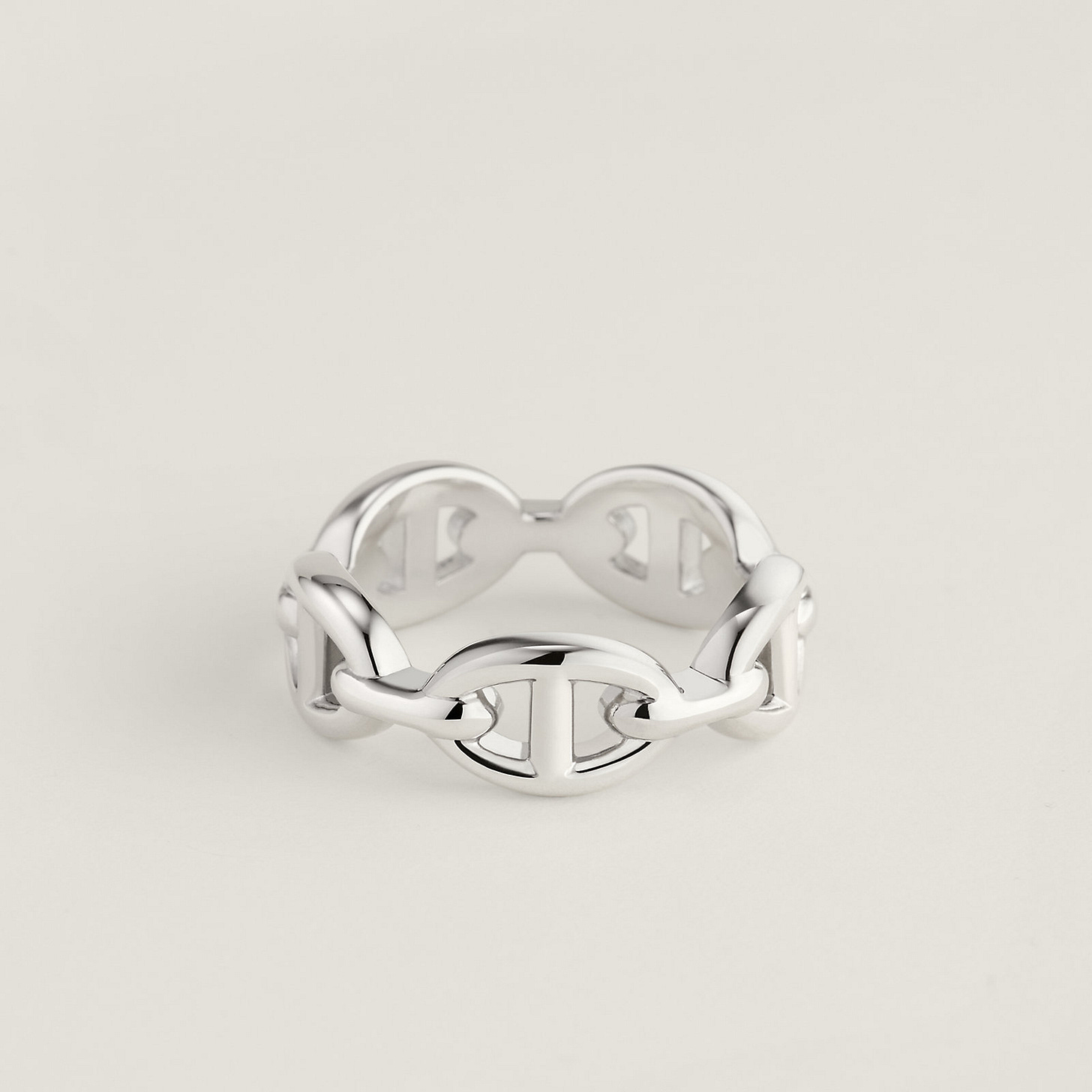 View: Worn, Chaine d'ancre Enchainee ring, small model