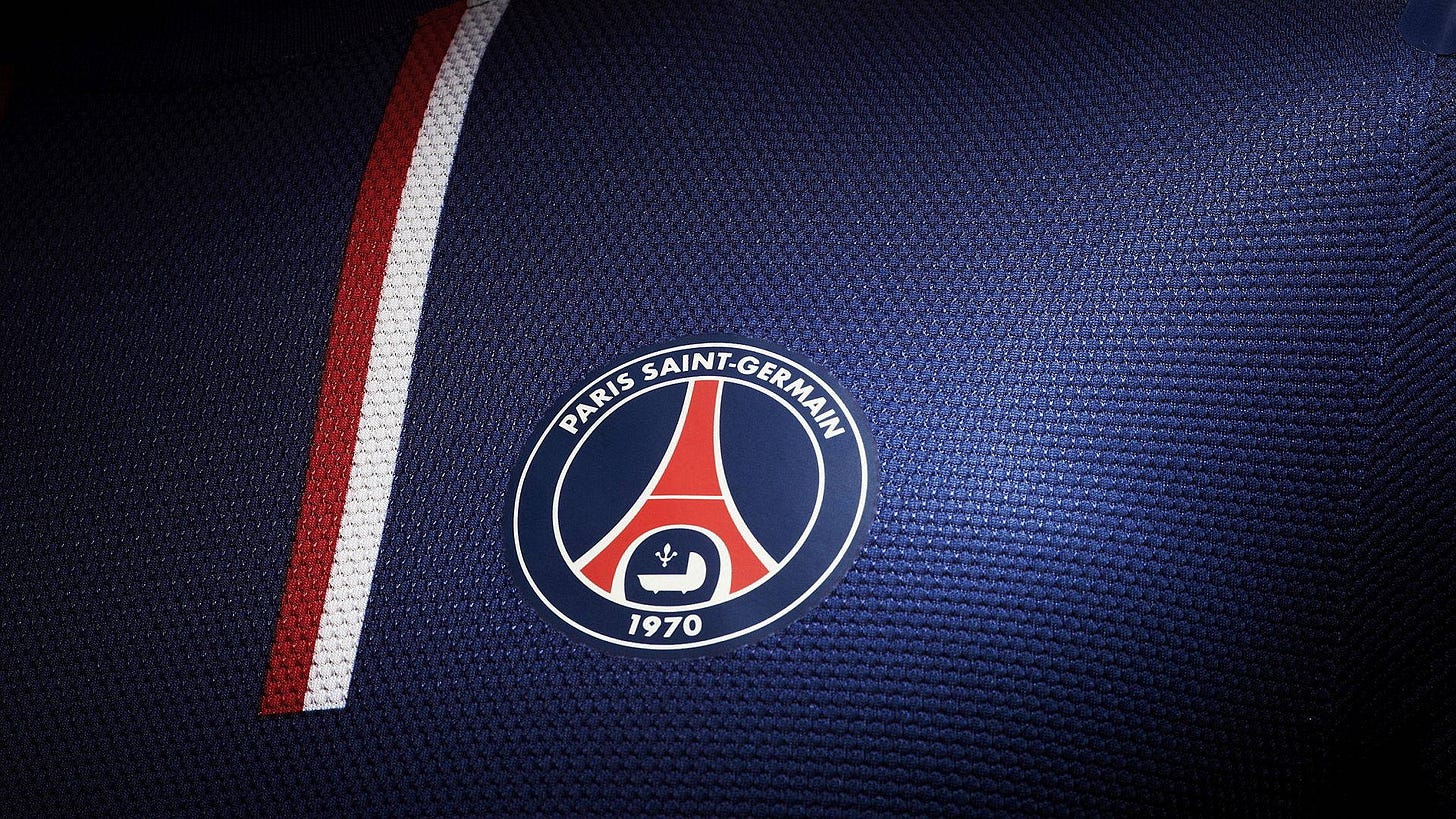 The Iconic Logo Of Paris Saint-germain Football Club Wallpaper | WallpapersOK