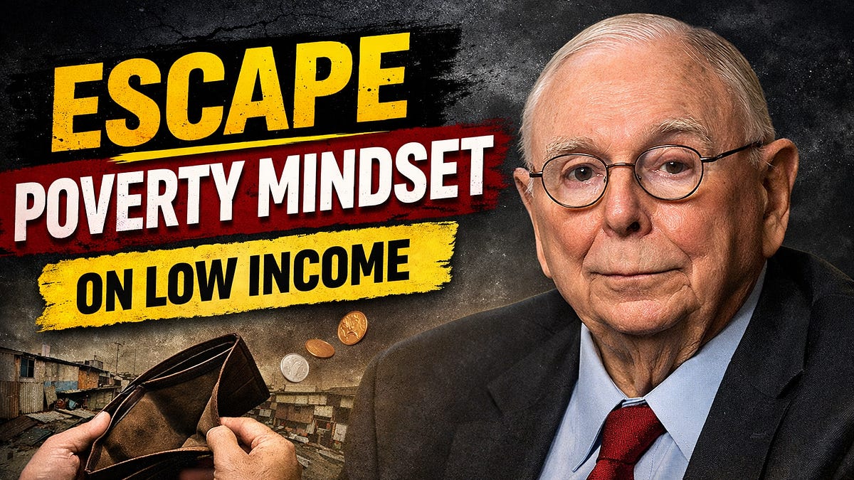 How to Escape Poverty Mindset Even on low Income: Charlie Munger.