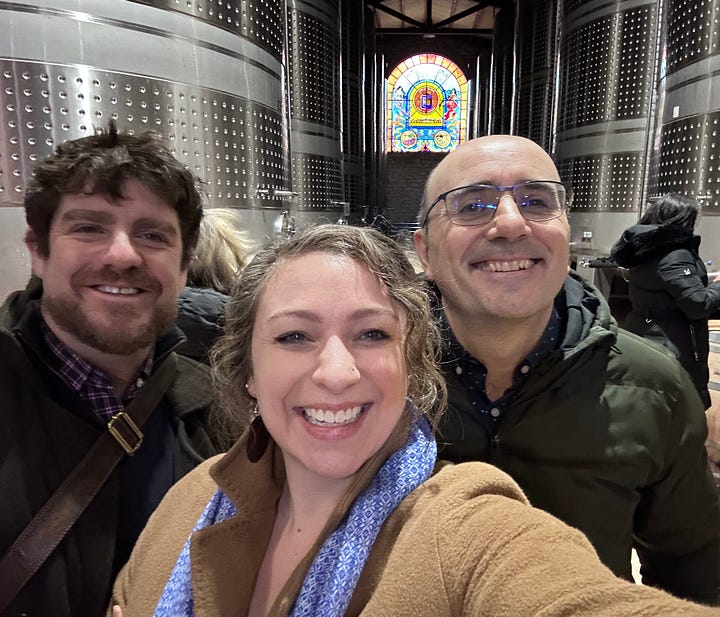 The winery sits just a short walk across the River Ebro and has been operating for more than 100 years. 