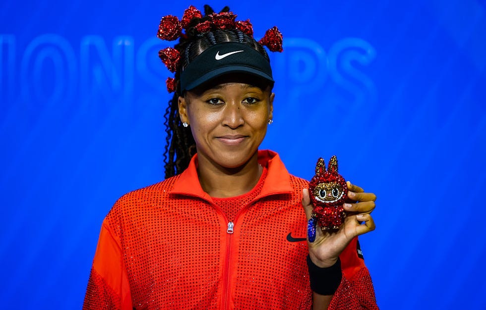 new york, new york august 26: naomi osaka of japan poses for a photo with her labubu after defeating greet minnen of belgium in the first round on day 3 of the us open at usta billie jean king national tennis center on august 26, 2025 in new york city (photo by robert prange/getty images) new york, new york august 26: naomi osaka of japan poses for a photo with her labubu after defeating greet minnen of belgium in the first round on day 3 of the us open at usta billie jean king national tennis center on august 26, 2025 in new york city (photo by robert prange/getty images)