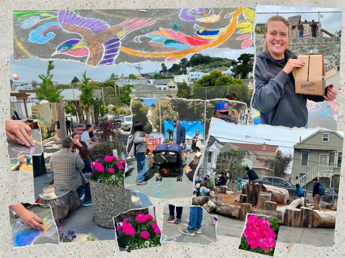 How Bernal Heights' pop-up plazas depend on volunteers, not just planters How Bernal Heights' pop-up plazas depend on volunteers, not just planters