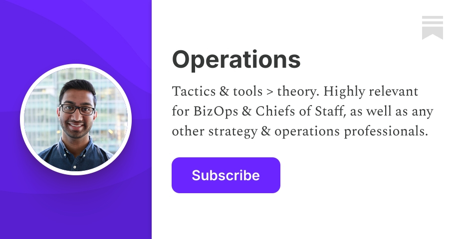 Operations | Rahul Desai | Substack