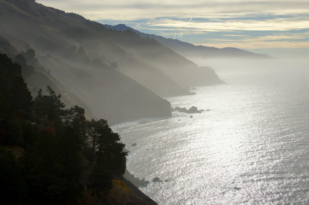 Another morning view from our van in Big Sur. Another morning view from our van in Big Sur.