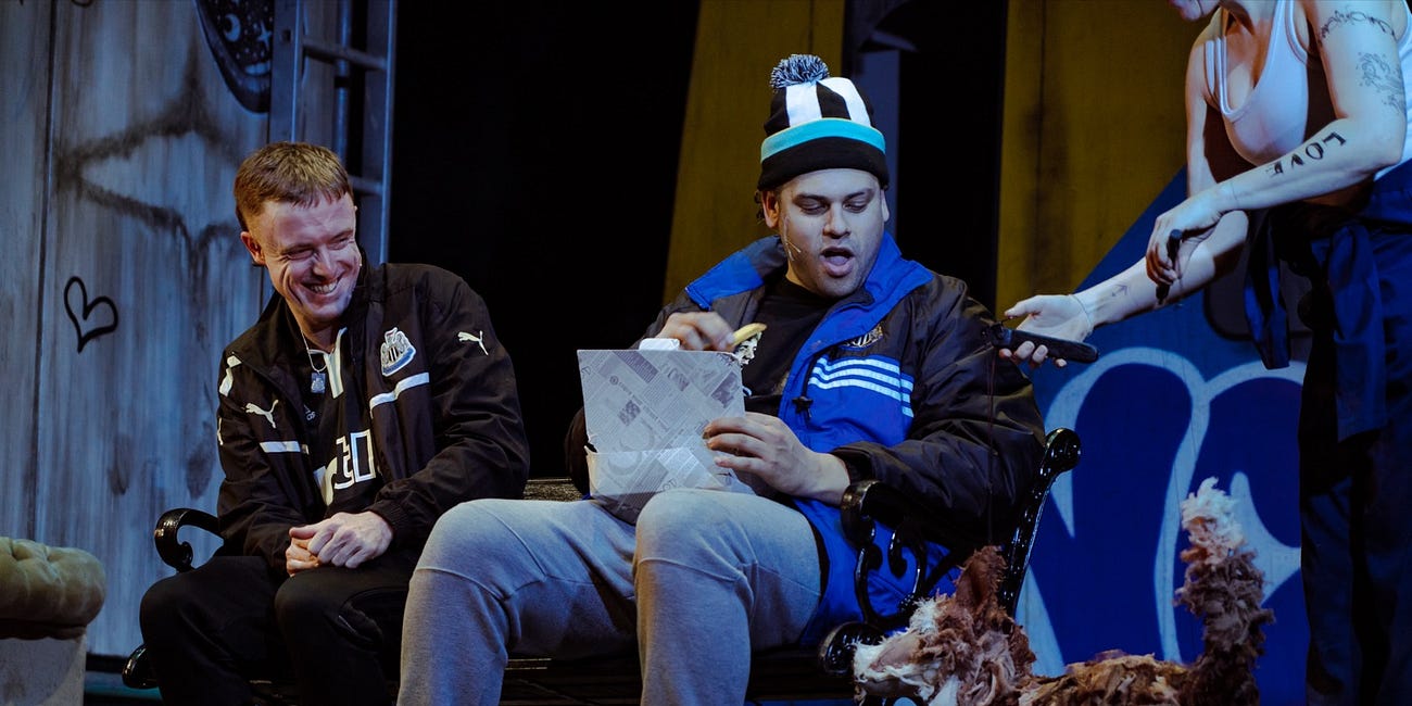 Howay the lads! Gerry and Sewell score a West End run