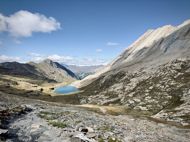 GR58 - Les lacs avant l'Echalp