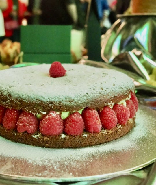 Pistaction and Raspberry Cream Dream by Phil Khoury at Beyond Baking book launch