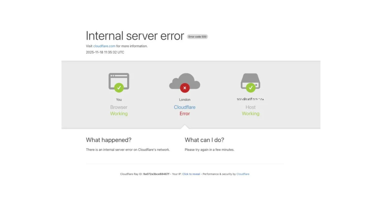 Image: Cloudflare Outage