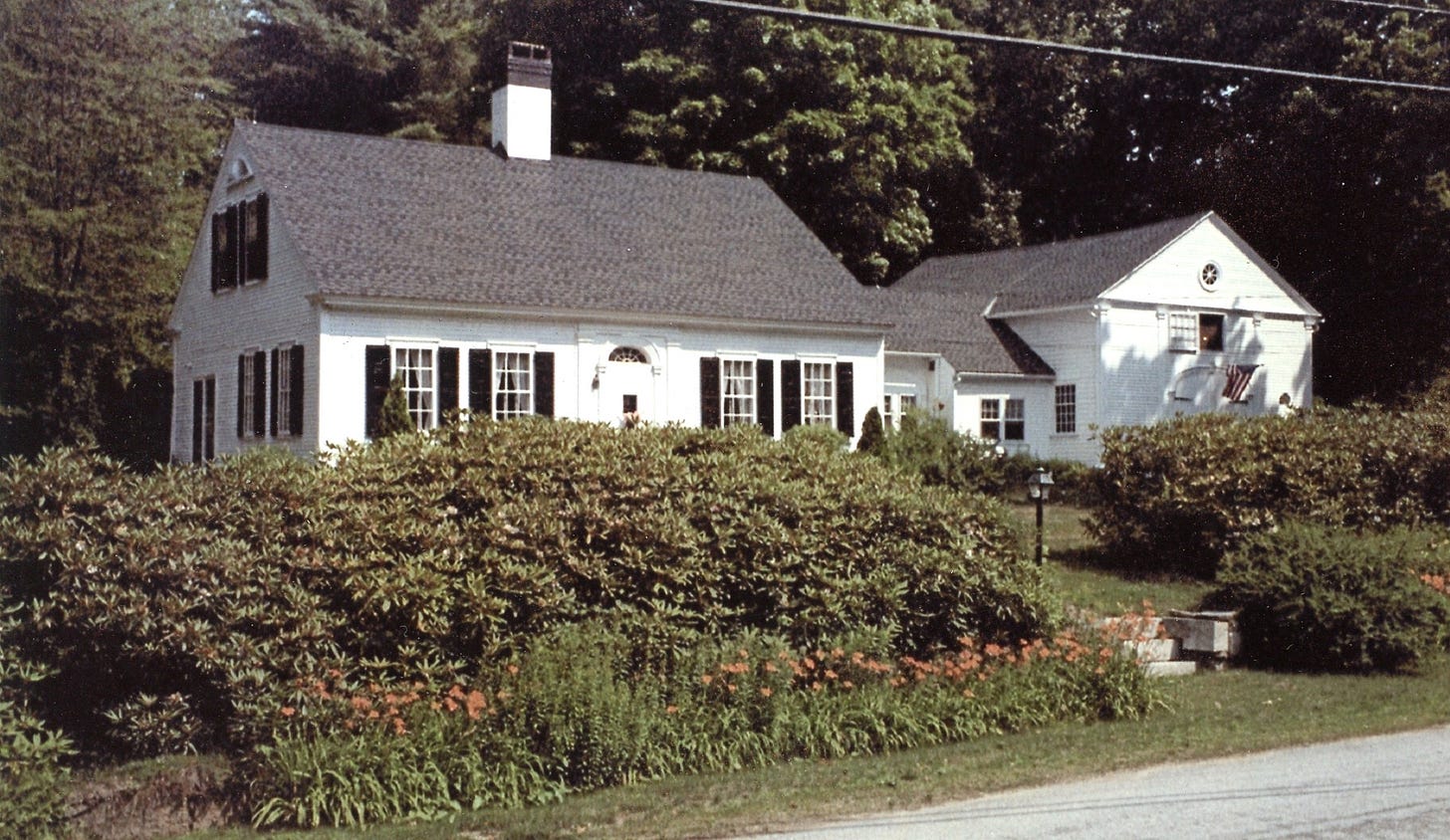 House with shrubbery