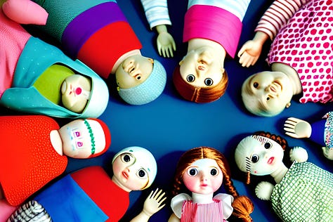 Images of dolls.