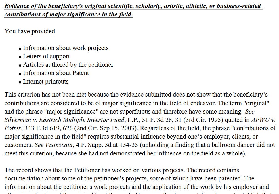 When a Strong EB-1A Profile Still Gets Denied: The Evidence Gap Nobody Talks About