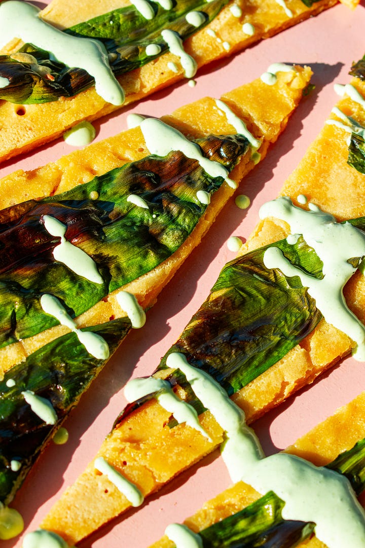 Detail photos of ramps recipe, shot by JB Douglas for The Wild Grocery