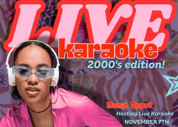 LIVE KARAOKE NIGHT- 2000's!!!
