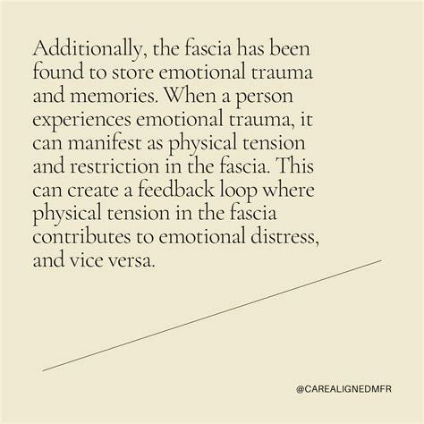 Fascia holds emotional trauma and memories : r/TraumaTherapy