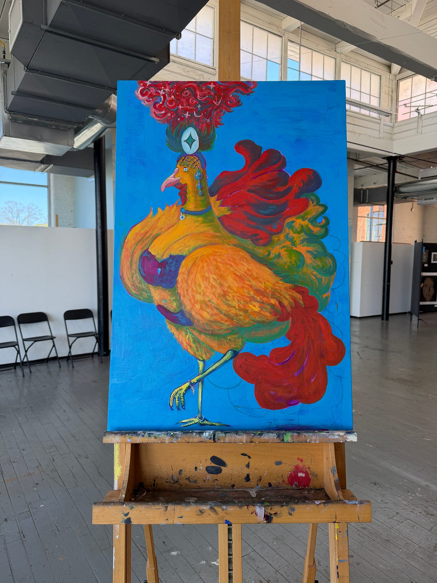 sexy dancing chicken painting sexy dancing chicken painting
