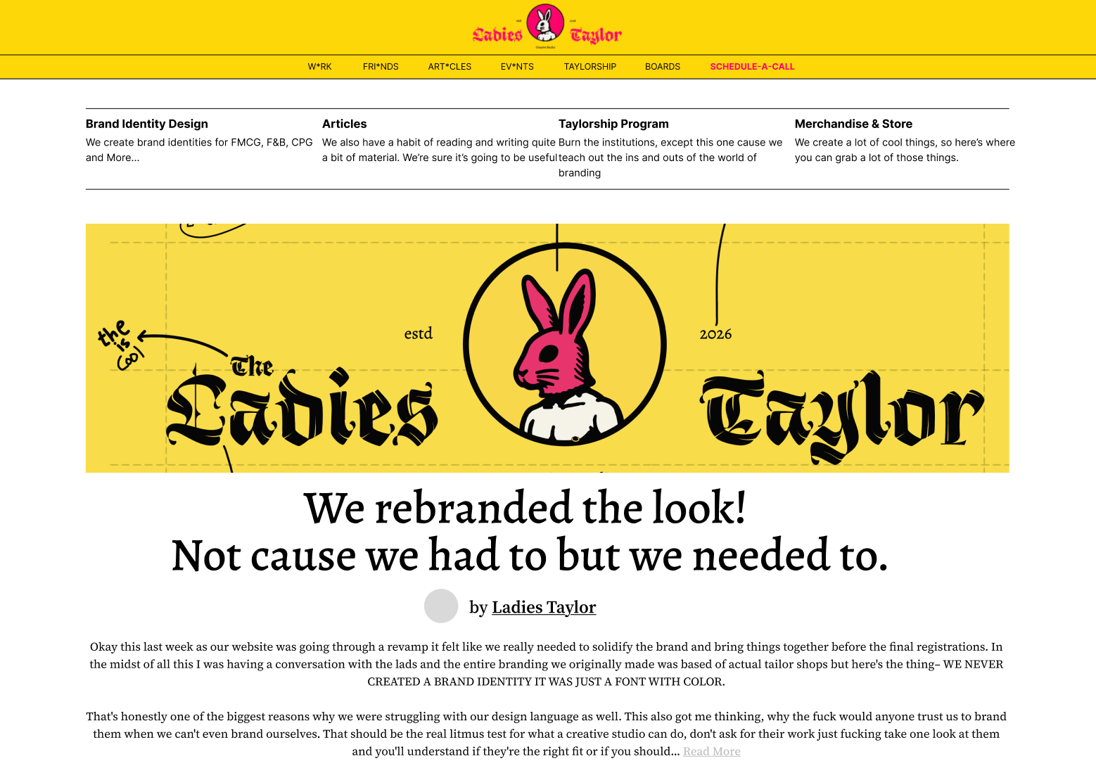Welcome to the new website!