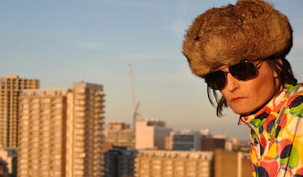 Lawrence looks out over a London skyline