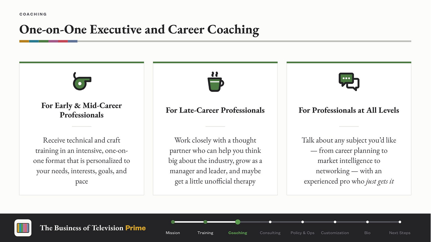 The Business of Television Prime, slide 7 The Business of Television Prime, slide 7