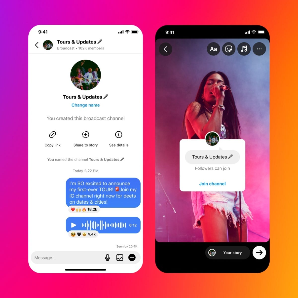 Instagram's broadcast channels are digital message boards for creators |  Mashable