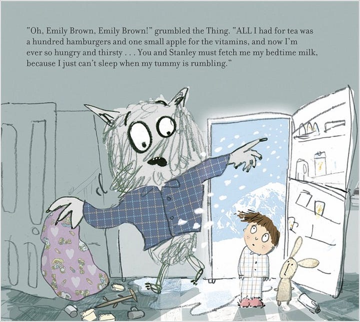 Picture book cover and illustrations from inside the book