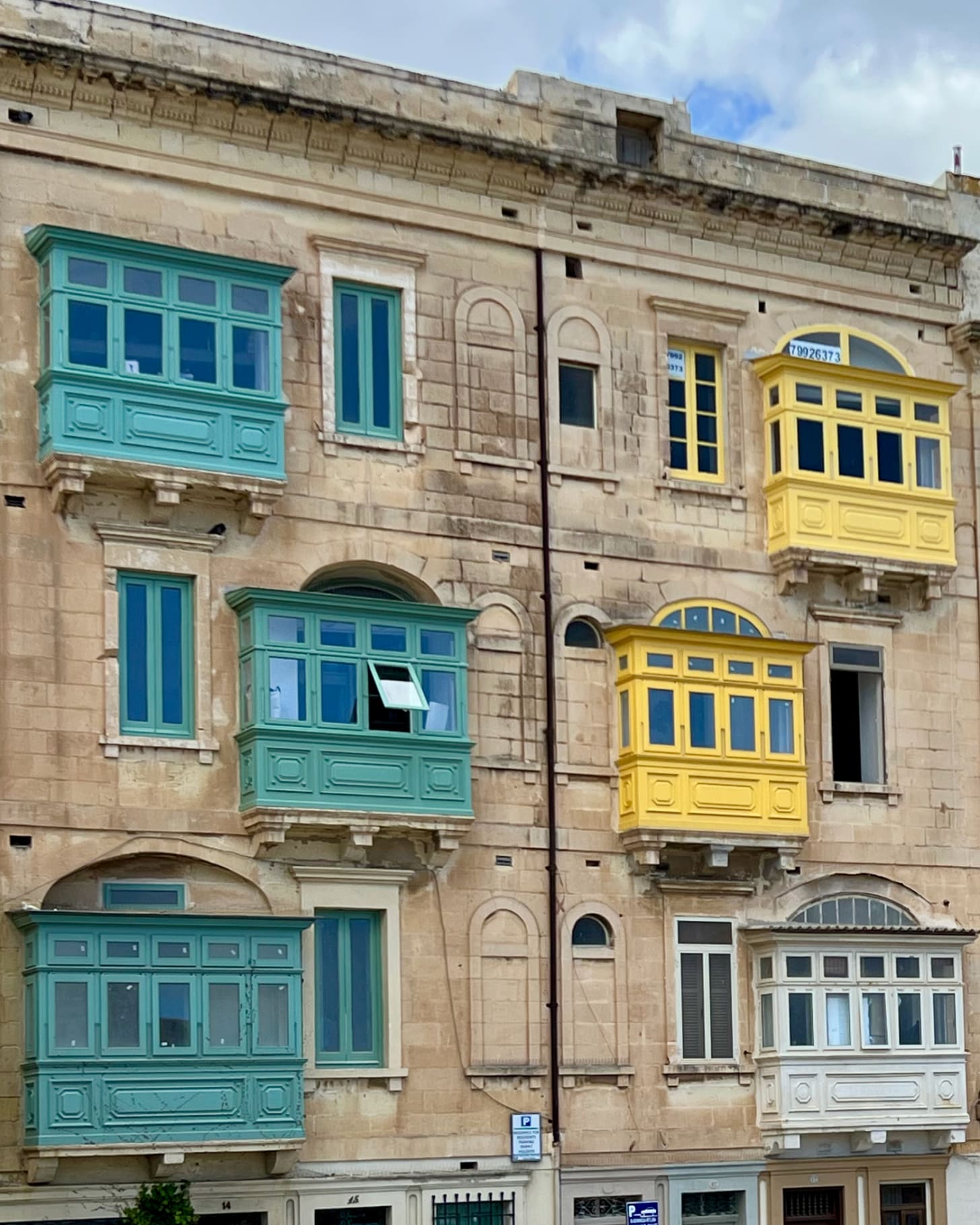 A window open and shades in a gallerija near Fort St. Elmo, Valetta (Photo by © Marie Powell)