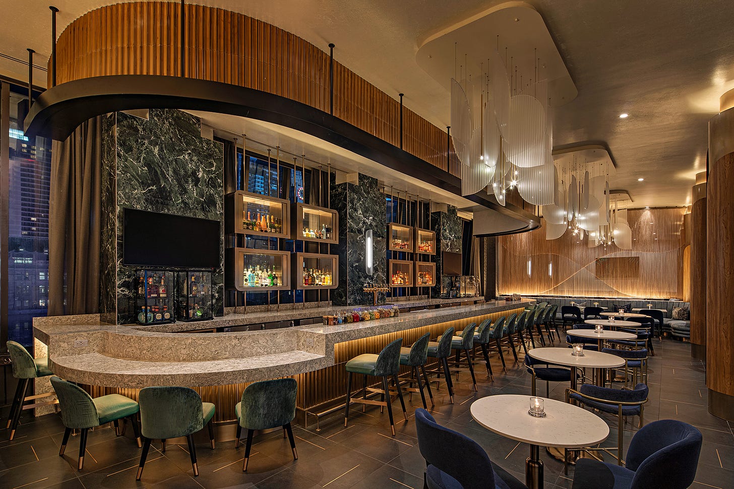 Hilton New York Times Square - 42nd And Sky Bar & Lounge - Welcome to  Yellow Goat Design