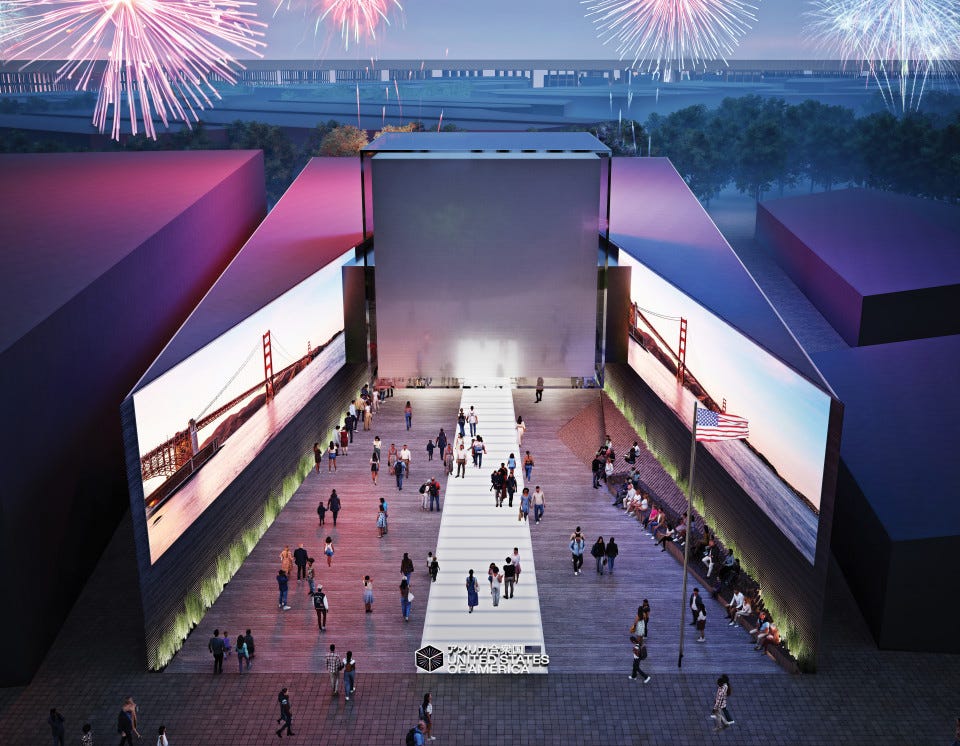 Pavilion)U.S. to immerse expo pavilion visitors in culture, space exhibits