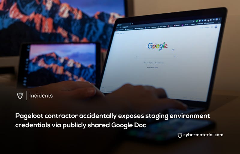 Google Docs Misconfiguration Exposes Staging Credentials