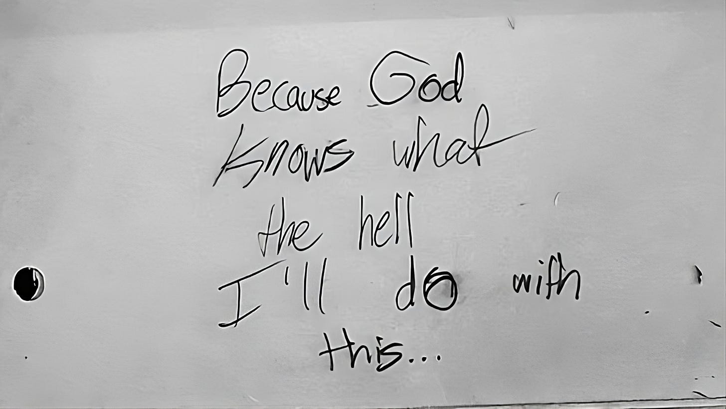 Because God knows what the hell I'll do with this