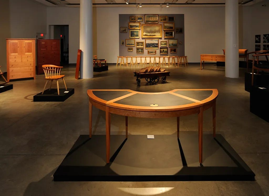 Maine College of Art’s Institute of Contemporary Art retrospective, Thos. Moser: Legacy in Wood. Maine College of Art’s Institute of Contemporary Art retrospective, Thos. Moser: Legacy in Wood.