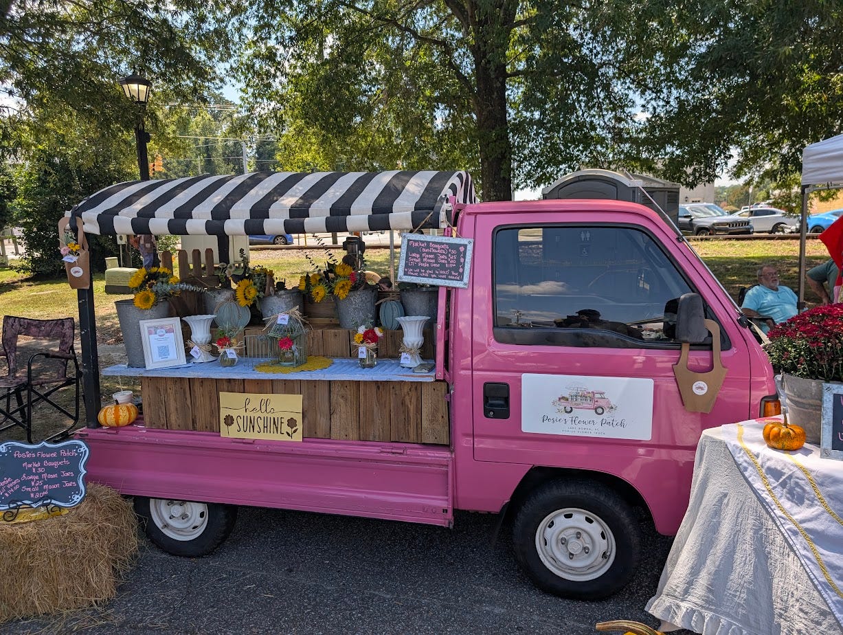 Posie’s Flower Patch at Hogback Mountain Day in Landrum, SC