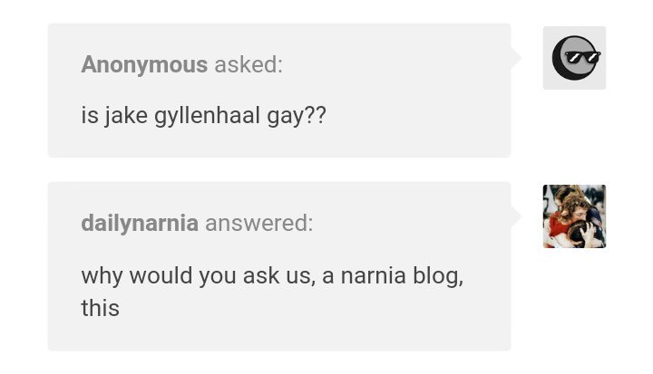 MOVIN ACCOUNTS on Twitter: &quot;62. why would you ask us, a narnia blog, this… &quot;