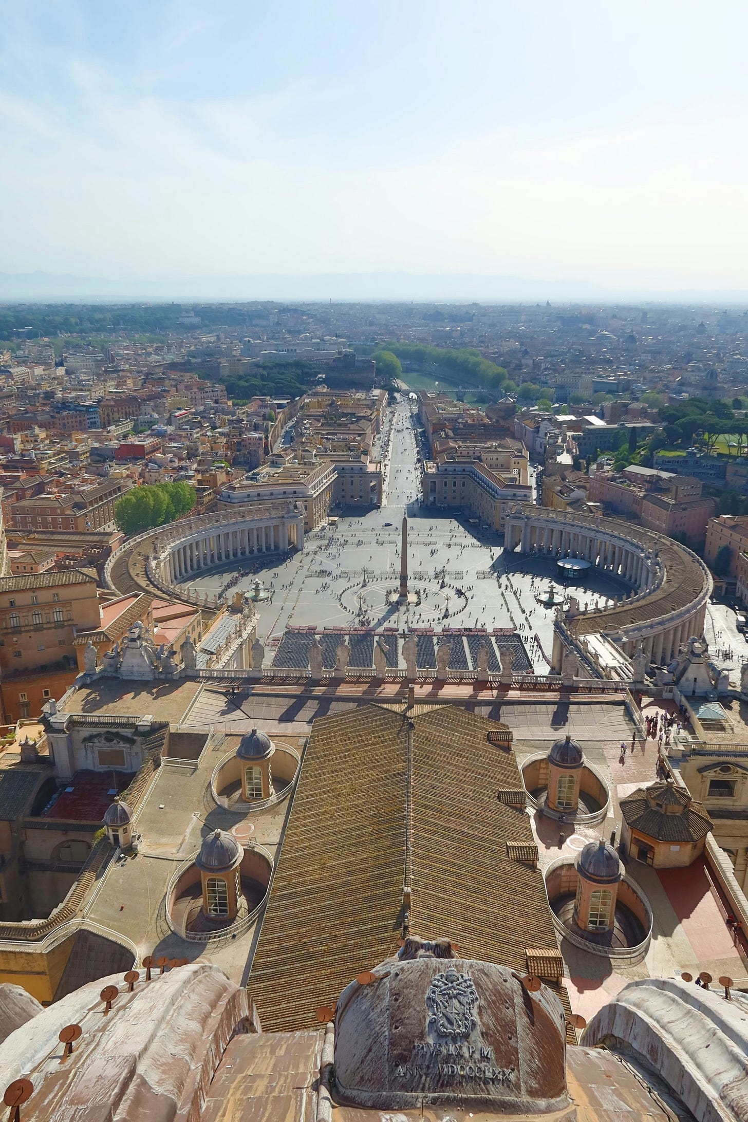 Vista aerea piazza San Pietro Vista aerea piazza San Pietro