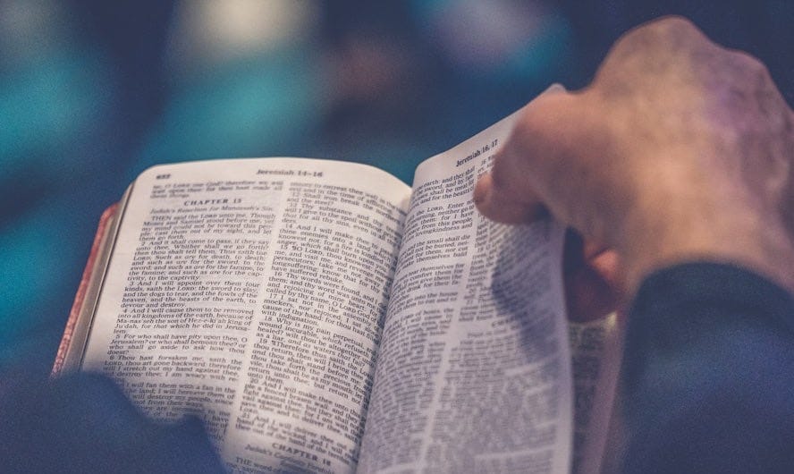 person's hand holding book page